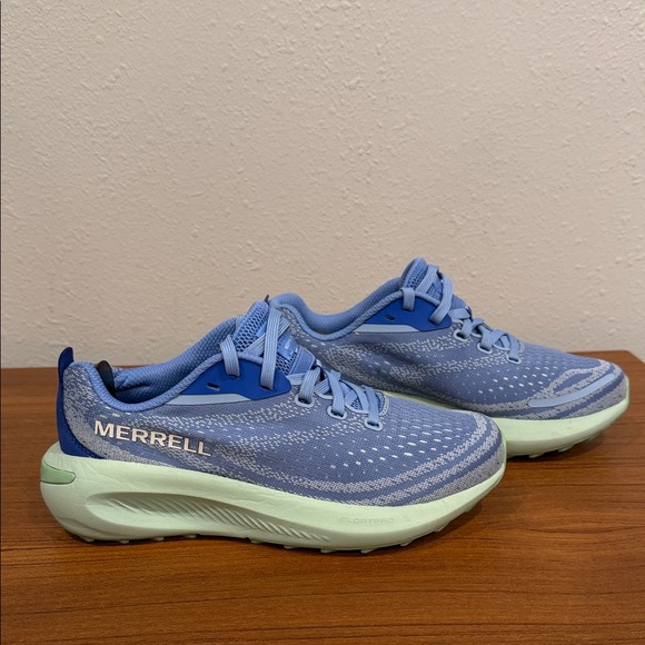 Merrell Morphlite Trail Running Shoes Cornflower/Pear | Women’s 6 | EUC - Picture 3 of 11